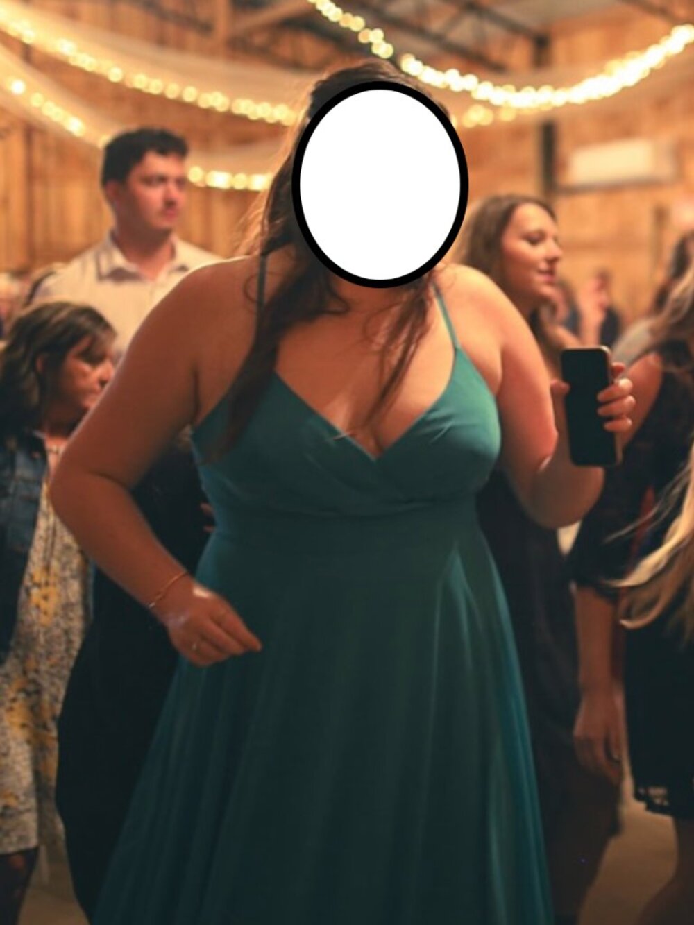 Azazie Tulle Teal Dress